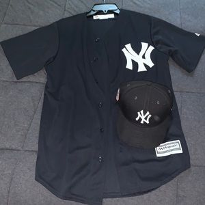 Yankees Jersey and Hat